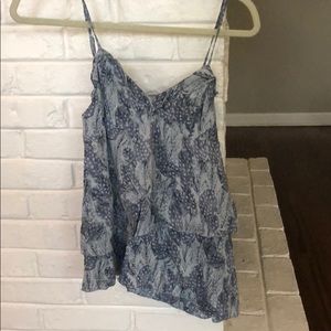 Talula brand blue patterned tank